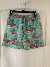 Aftco Youth XL Swimming Trucks/shorts Palm Trees Recycled Polyester Spandex