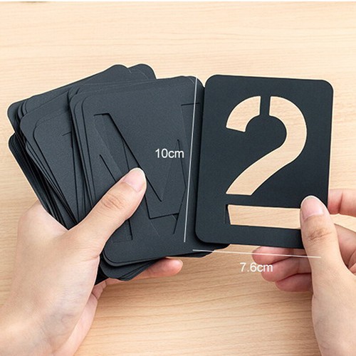 42PCS Letter Number Symbol Craft Hollow Stencil Stamping Embossing Template - Zdjęcie 3 z 12