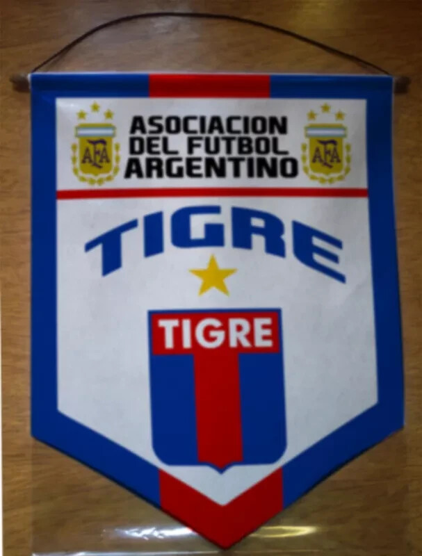 CLUB ATLETICO TIGRE Pennant ARGENTINA SUPERLIGA 2023 Size 13 cm x 10  cm