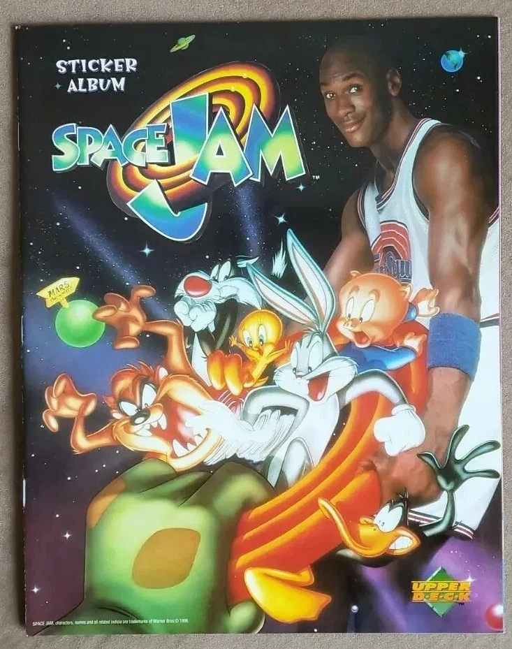 1996 Upper Deck Space Jam Sticker Album ft Michael Jordan (Incomplete)