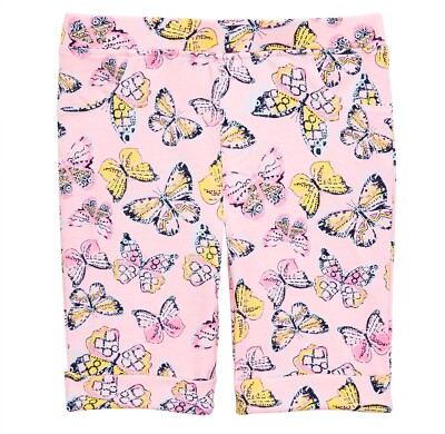 Epic Threads Little Girls 5 Crystal Rose Pink Butterfly Print Bermuda Shorts NWT