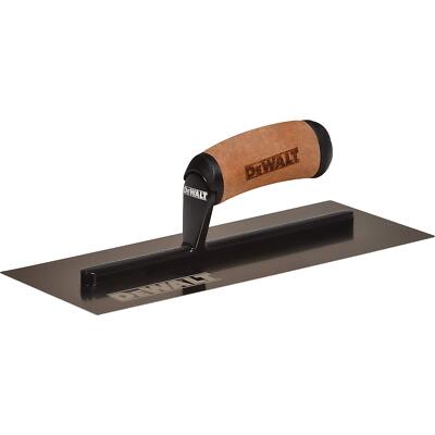 DEWALT 12'' Drywall Hand Trowel, Flat Blade | Pro-Grade | Triple-Hardened Stainle