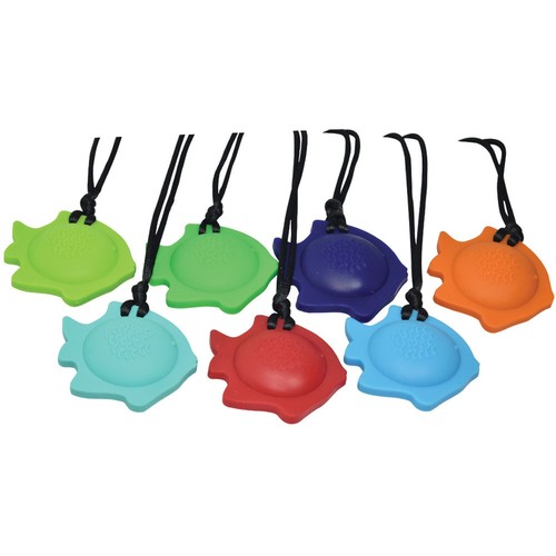 Chubuddy Fish Chewy Pendant With Breakaway Clasp Necklace- Red Color - Picture 4 of 5