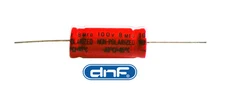 8.0 MFD Axial Electrolytic Non-Polar Capacitor 100 VOLT - FREE SAME DAY SHIPPING