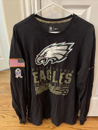 Philadephia Eagles Nike Salute To Service Long Sleeve Dri-fit - XL