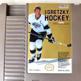 Wayne Gretzky Hockey WHITE JERSEY Nintendo NES Original Game 1985 Tested