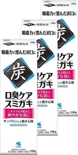 Set 3 Packs Sumigaki Charcoal Formula Cleaning Agent Toothpaste 100g Japan