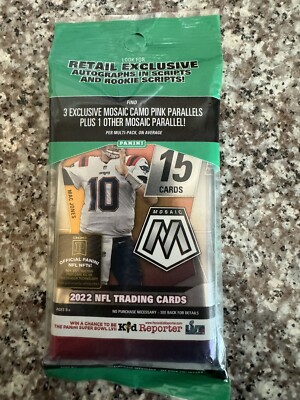 Panini 2022 Mosaic Football Multi Cello Pack - 15 Cards   
