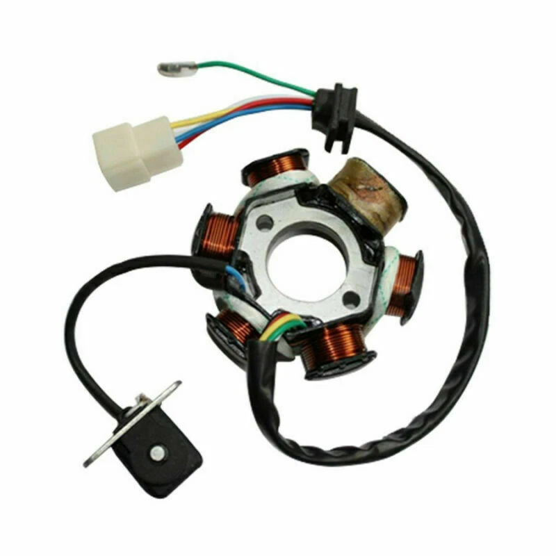 Durable Metal 6-Coil Half-Wave Magneto Stator for 50cc-125cc Motorcycle ATV Bike — 第 3/4 张图片