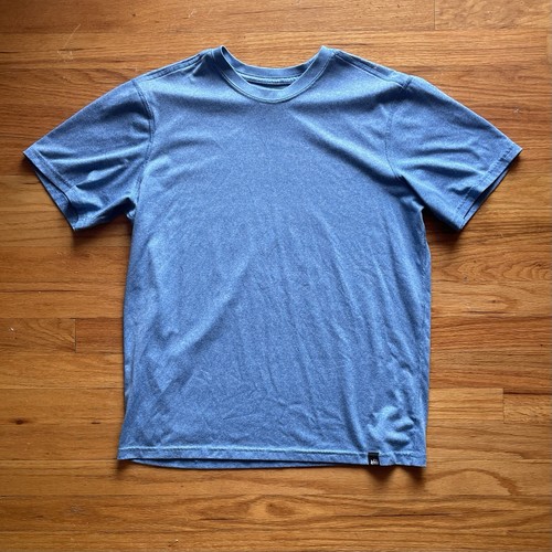 REI Co-Op Tech T Shirt Mens M Short Sleeve Light Blue Hiking Jogging Running