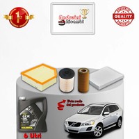 Set Service 4 Filter Und ÖL Volvo XC60 2.4 D4 120KW 163CV Von 2008->