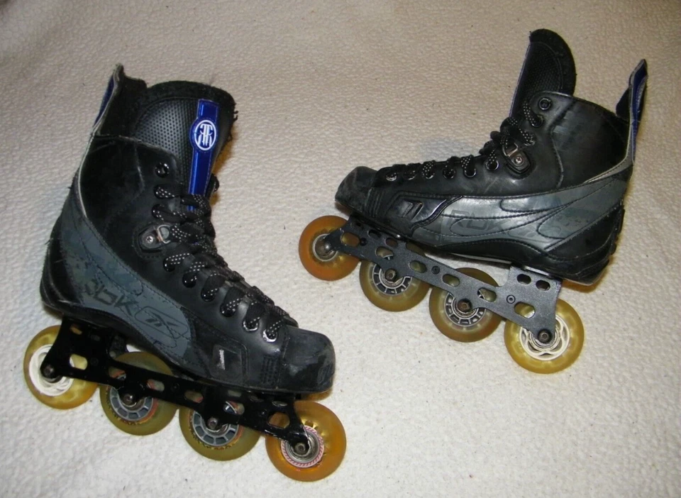 ZAPATO REEBOK 3 K PATINES DE HOCKEY SOBRE PATINES ADULTO TALLA 5 D SKATE 6.5 BUEN ESTADO Foto 3 de 4