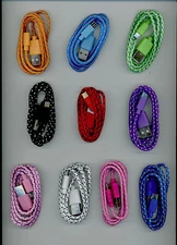 Braided Micro USB  Sync Cable Cord -3ft/1M 