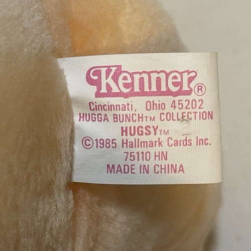 Vintage 1985 Kenner Hugsy Hugga Bunch Puppe Plüsch braune Augen rote Haare - Bild 6 von 6