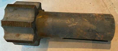 3-11/32'' - 16  HSS TAP, USED, USA, KEYWAY AND FLAT ON SHANK, 7/16 THRU HOLE