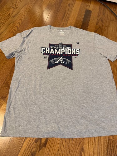 Atlanta Braves 2021 World Series Champions Gray Graphic T