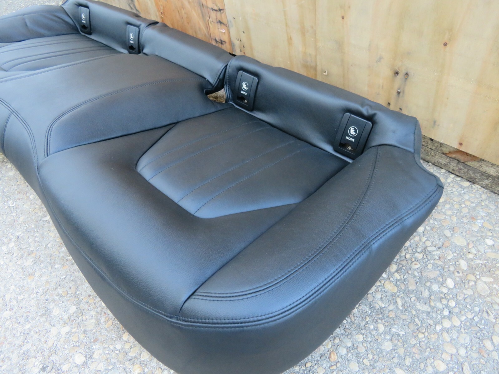2014 - 2017 MASERATI GHIBLI REAR SECOND ROW LOWER BOTTOM SEAT LEATHER BLACK OEM