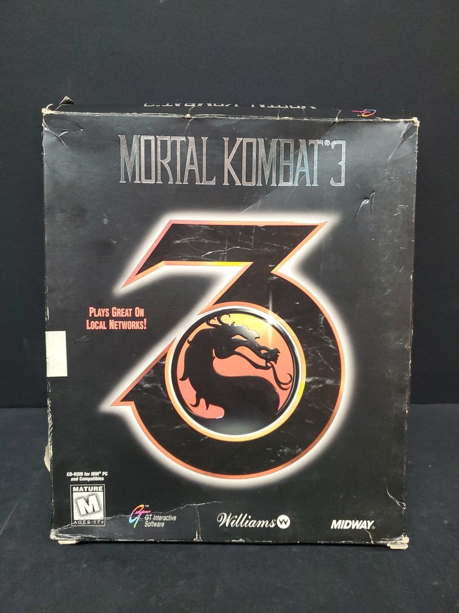 Mortal Kombat 3 PC CD-ROM Computer Game 1995 Midway GT Interactive