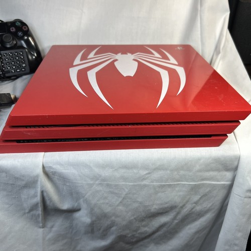 Sony Playstation 4 Pro CUH-7115B 1TB Spiderman Special Edition Used - Imagen 3 de 12