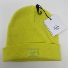 Herschel Supply Co Company Elmer Rib Knit Beanie Bright Green Yellow OSFM New
