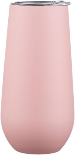 Champagne Flute Tumbler Stemless Double Insulated with Lid 6 Oz Tumbler - Picture 34 of 35