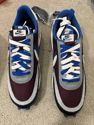 Size 11.5 - Nike sacai x Undercover x LDWaffle Night Maroon Team Royal