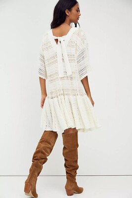 New Free People Sistine Mini White Open Tie Back Dress $198 XS | eBay New Free People Sistine Mini White Open Tie Back Dress $198 XS | eBay