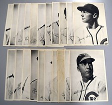Lot Of (21) 1939-40 Chicago Cubs Vintage Team Issued Photos 7x9 Billy Herman
