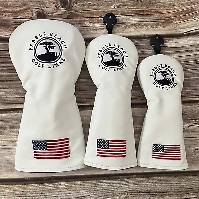 AVOCADOSHARK 1pc or 3pcs Golf Driver Headcover Fairway 3 5 Wood Cover Hybrid UT Head Covers