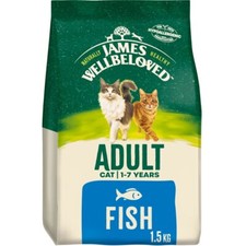 James Wellbeloved Fish & Rice Adult Dry Cat Food - 1.5kg