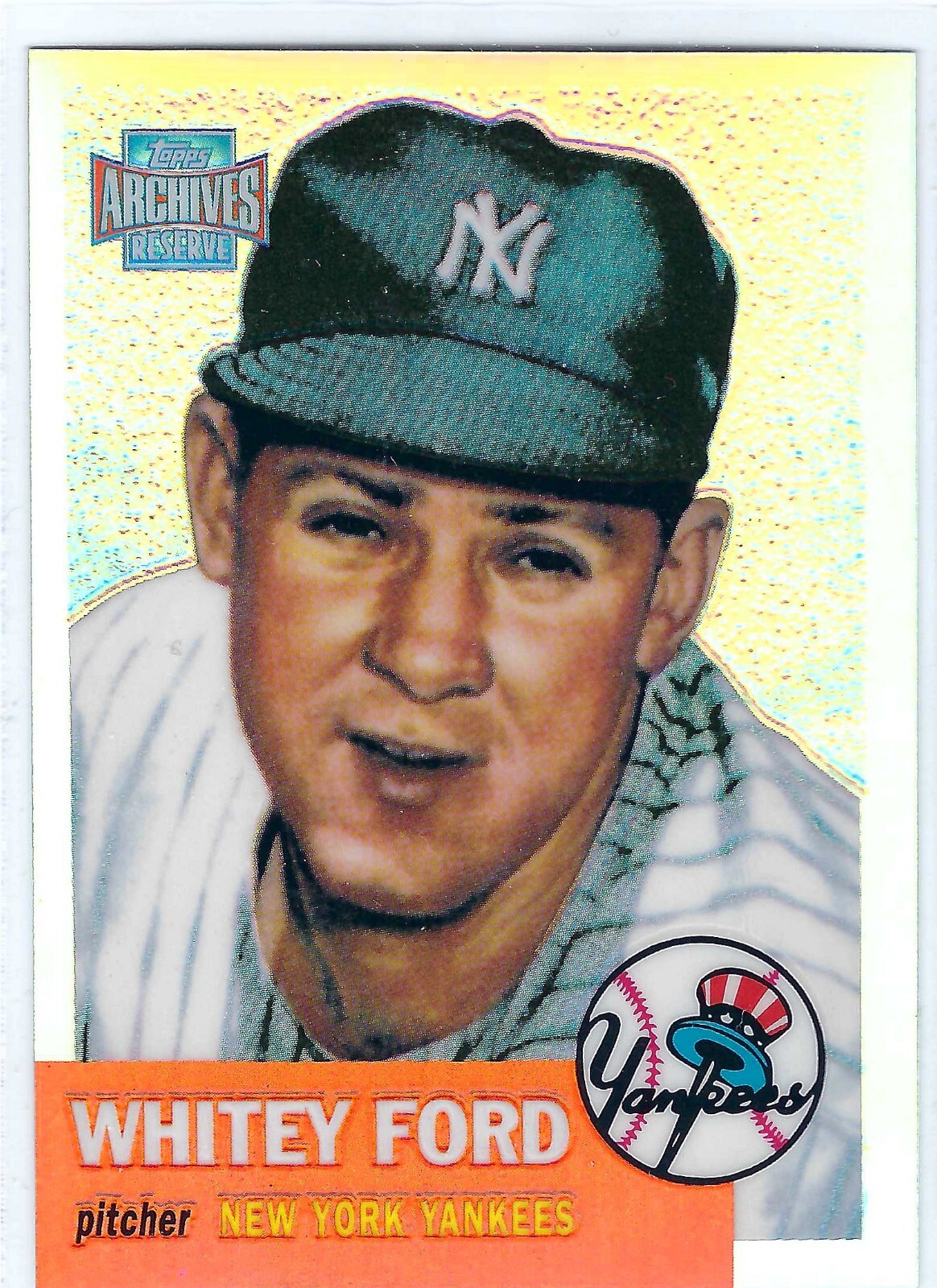 2001 Topps Archives Reserve 1953 Reprint Refractor #81 Whitey Ford  NY Yankees
