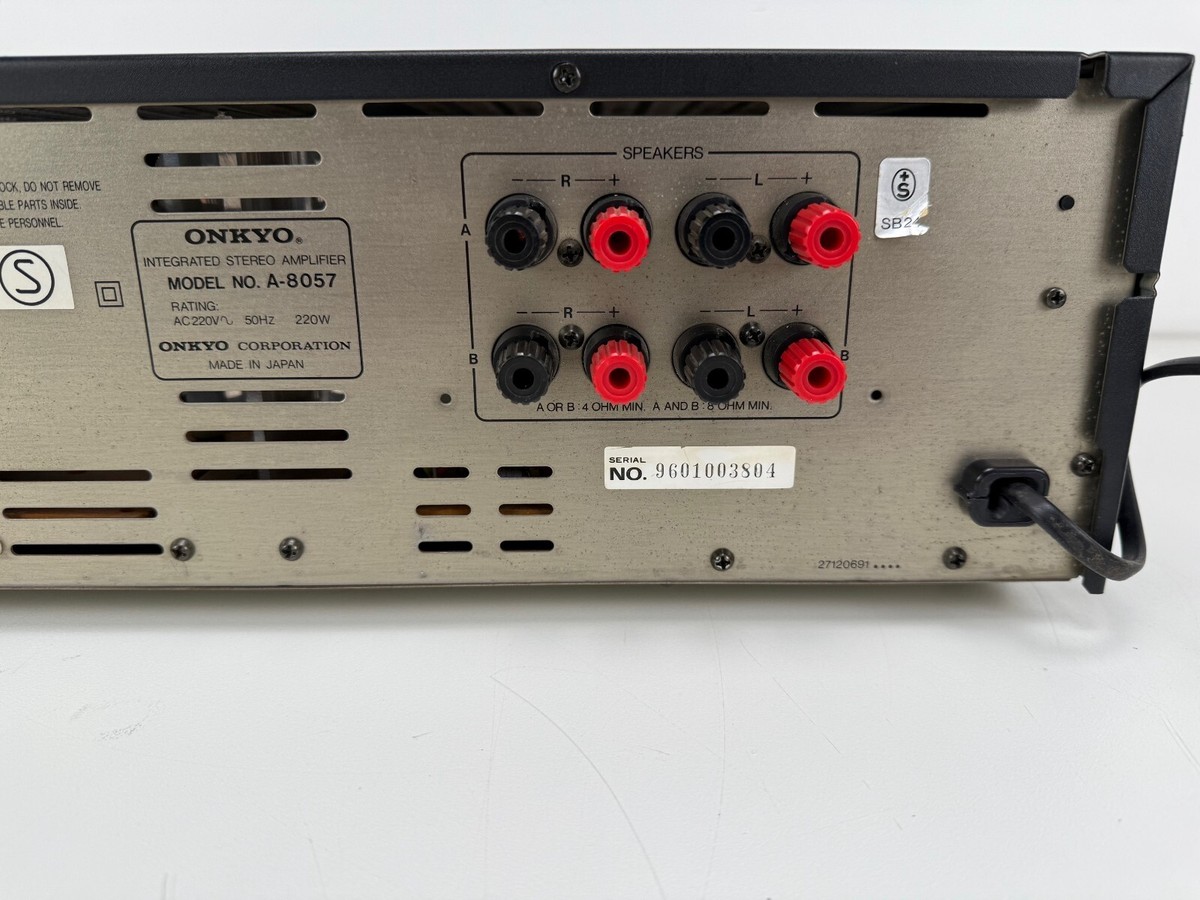 Onkyo A - 8057 Integra / Integrated Stereo Amplifier - Cleaned