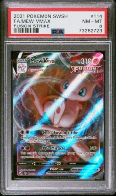 PSA 8 2021 Pokemon Sword & Shield Fusion Strike 114 Full Art PSA 8 2021 Pokemon Sword & Shield Fusion Strike 114 Full Art