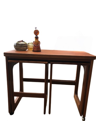Mid Century McIntosh Triform Nest Of Tables - Picture 2 of 11