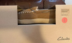 clarks moccasin slippers