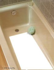Peel and Stick Bathtub Mat Adhesive Hotel Non Slip Bath Tub Mat 16"X34"