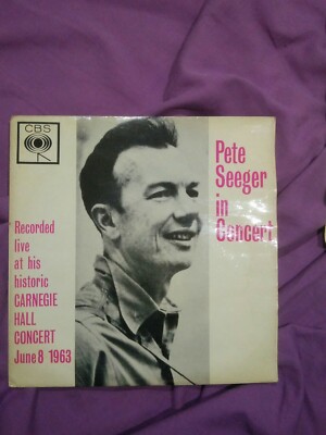 Pete Seeger - In Concert - Live at Carnegie Hall 1963 7'' vinyl EP CBS AGG 320055