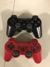 PS3 DualShock 3 Wireless Controller Lot Of 2! Tested & Working!! Cosmetic Issues