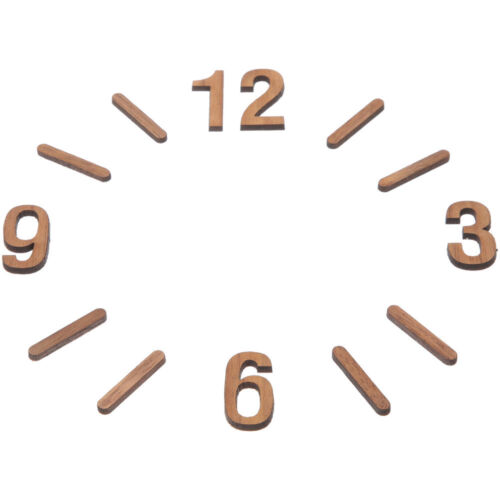  Horloge en bois horloge murale avec chiffres romains alimentée par batterie - Photo 1/9