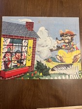 Vintage Three Little Pigs Puzzle Built Rite 135:29