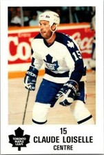1990 Toronto Maple Leafs York Police Promo #15 Claude Loiselle V54354