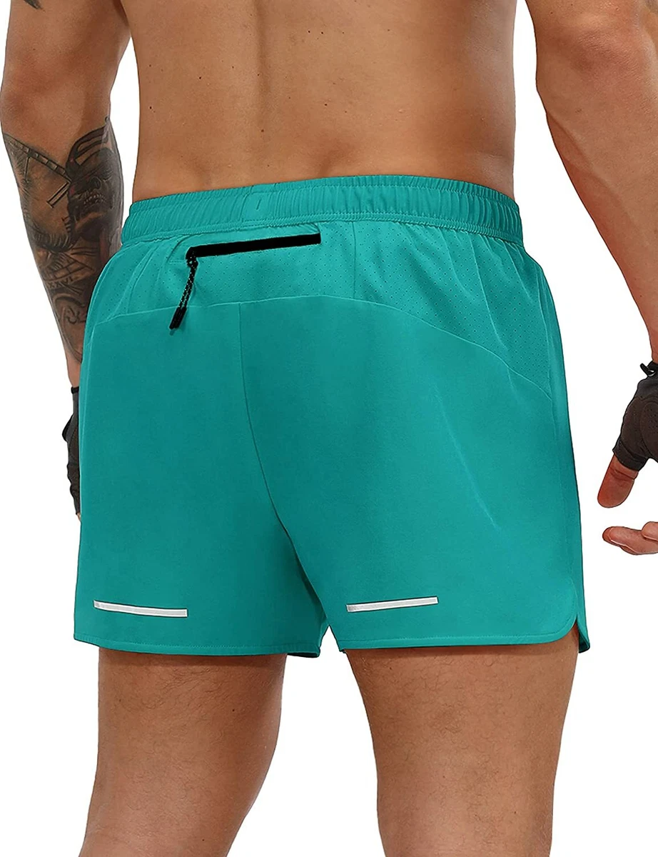 ODODOS Men's 3 Running Shorts with Back Zipper Pocket Quick Dry  Lightweight Ath