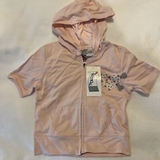 Girls hoodie zip up pink small