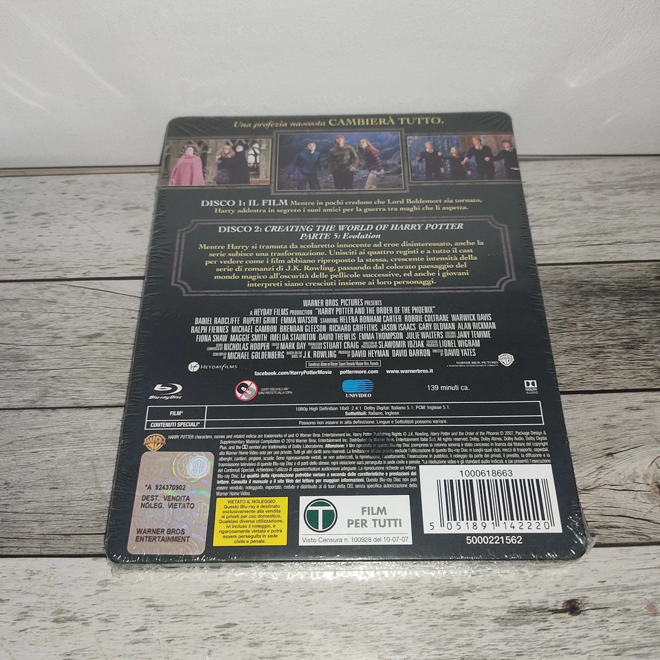 Harry Potter And The Order Of The Phoenix Steelbook [Blu-ray] - NEW - Image 2 of 2