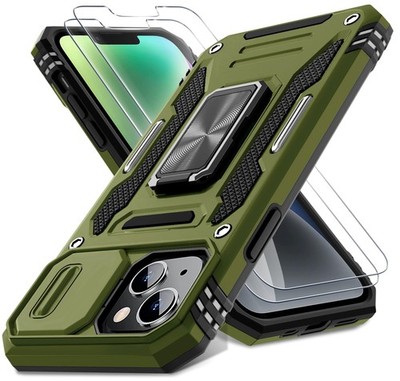 DEERLAMN Hülle für iPhone 13/iPhone 14 iP 13/14-6,1 Zoll, olivgrün 