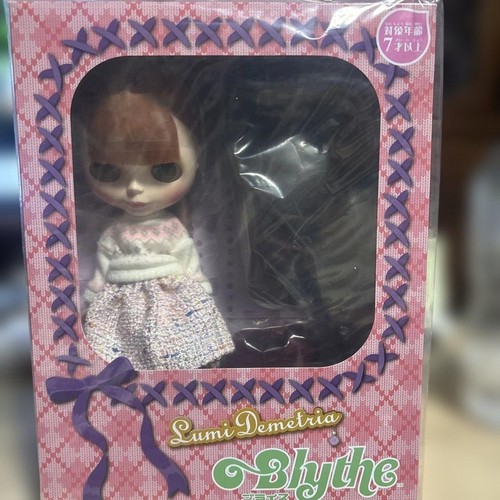 Neo Blythe Lumi Demetria Doll Body Pink Outfit Sweater Skirt Japan Rare