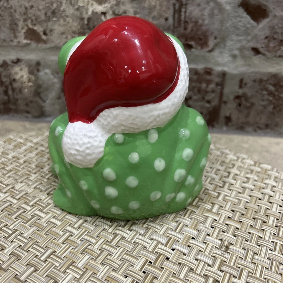 Boston Warehouse Trading Cerámica Santa Frog Scrubby Esponja Soporte Foto 3 de 4