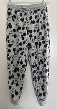Disney Womens Allover Mickey Mouse Adjustable Waist Jogger Pants Heather Gray XS