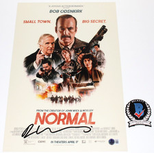 DIRECTOR BEN WHEATLEY SIGNED 'NORMAL' 12x18 MOVIE POSTER BECKETT BAS COA