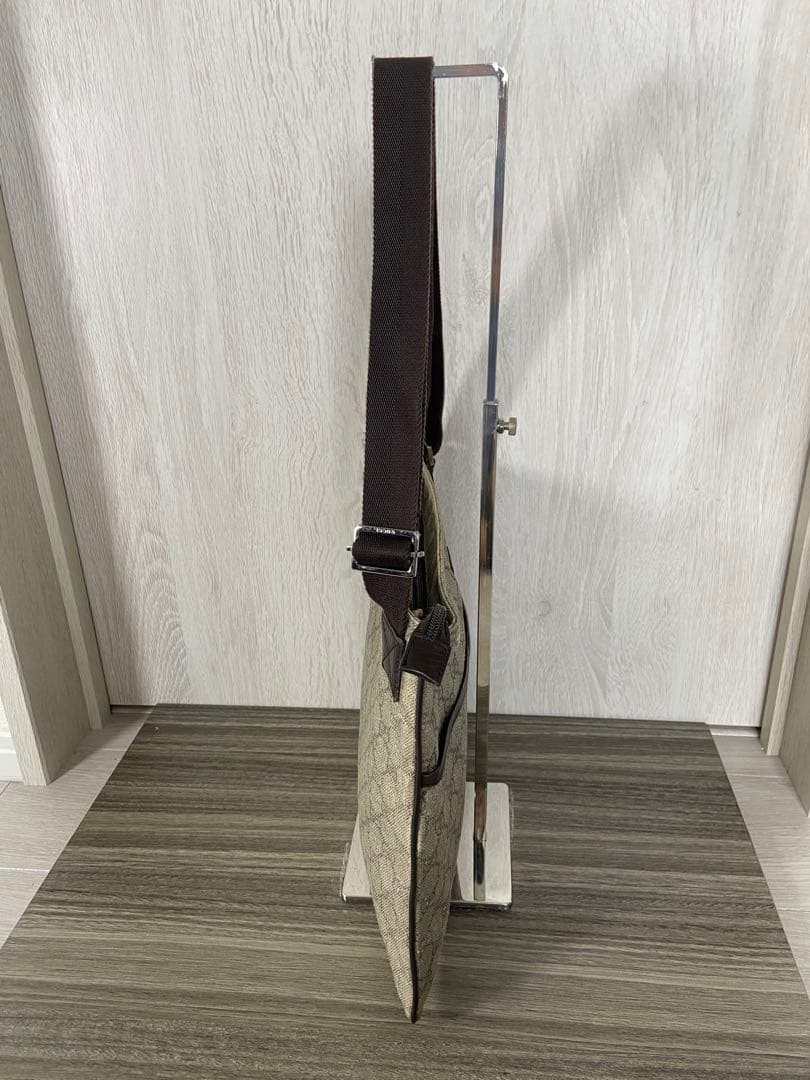 GUCCI Shoulder Bag GG Pattern Leather Supreme PVC Logo Plate C-251215-17 thumbnail 4